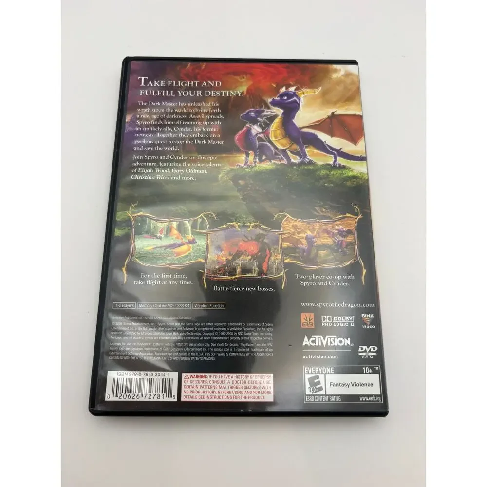 The Legend of Spyro: Dawn of the Dragon PS2 PlayStation 2 CIB Complete Excellent